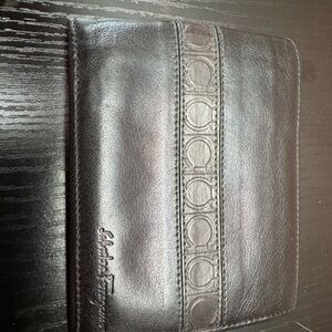 Salvatore Ferragamo Black Leather Accessory